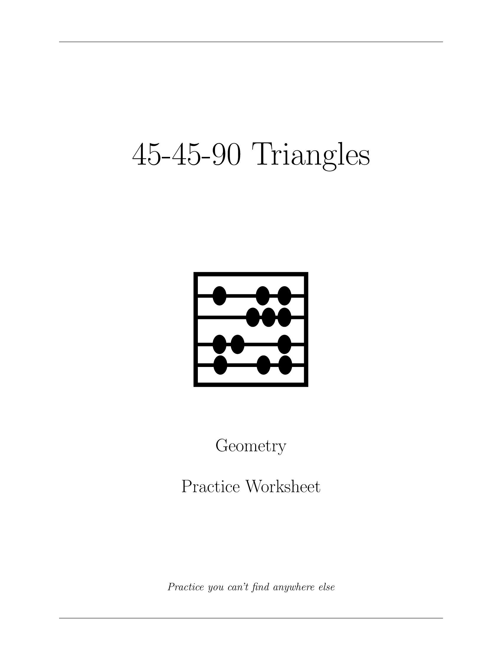 45-45-90 Triangles Worksheet_1