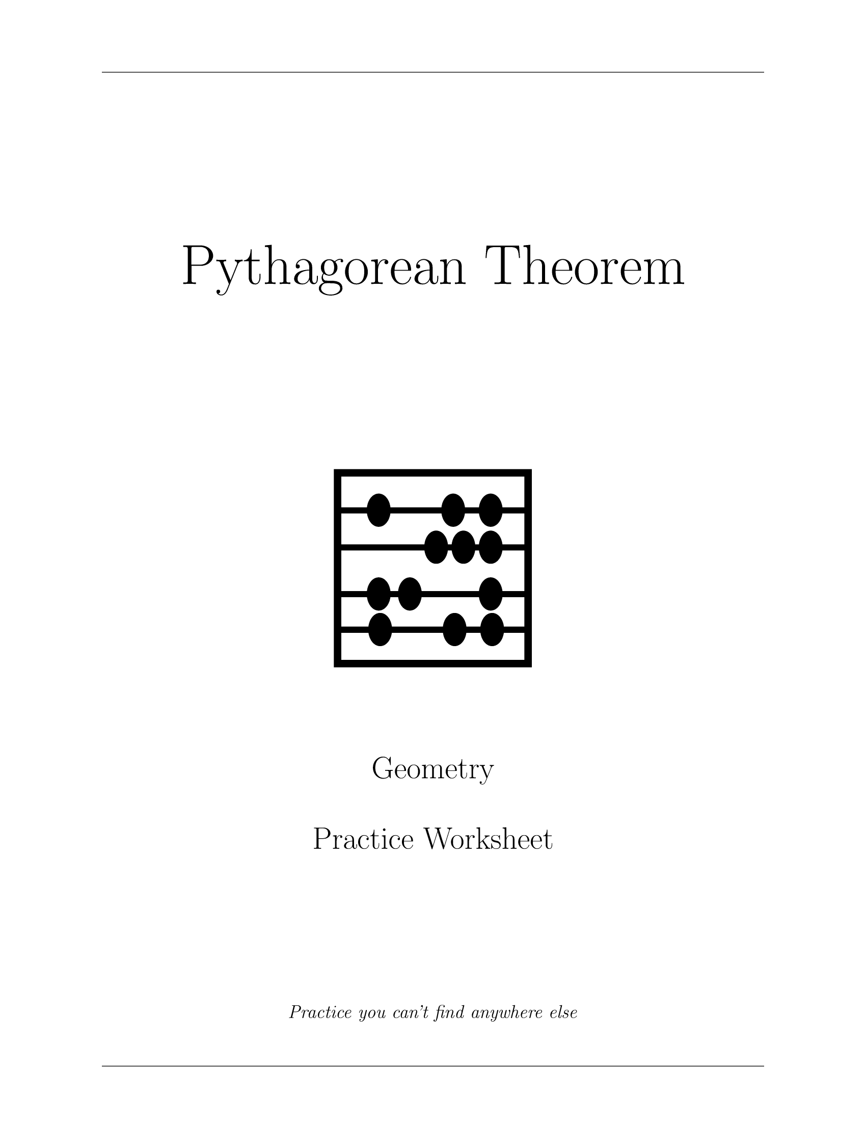 Pythagorean Theorem Worksheet_1