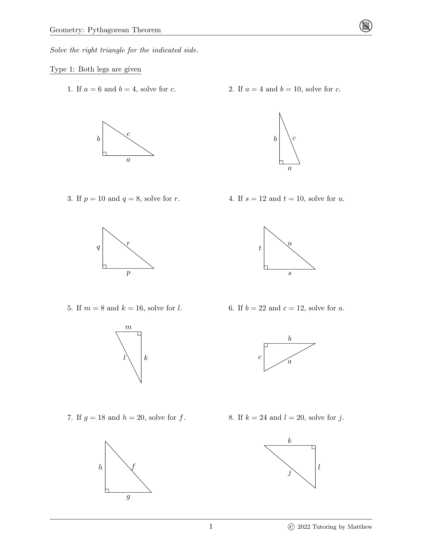 Pythagorean Theorem Worksheet_3